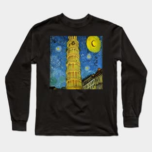 Somewhere in Italy - Van Gogh Style Long Sleeve T-Shirt